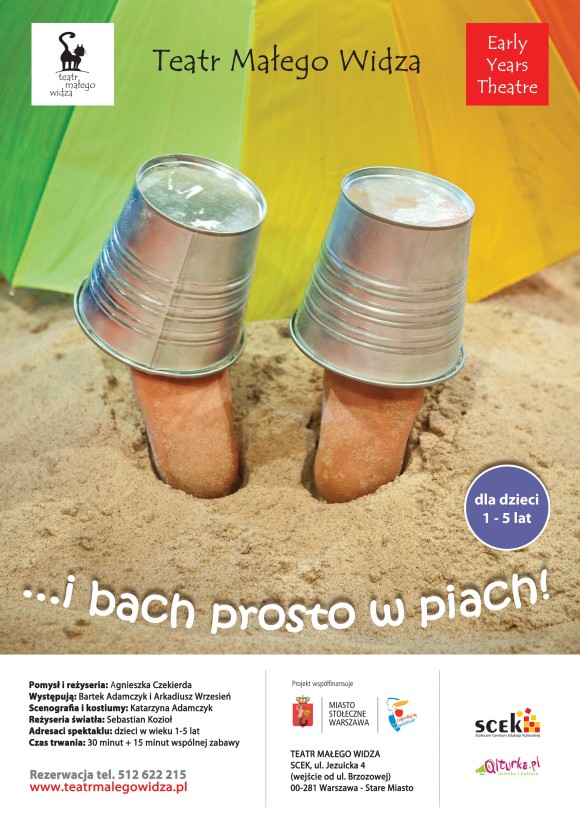 plakat spektaklu i bach prosto w piach